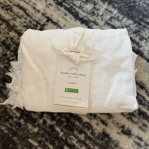 Pottery Barn double ruffle standard sham